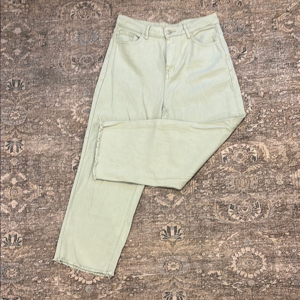 Light Green Denim Jeans